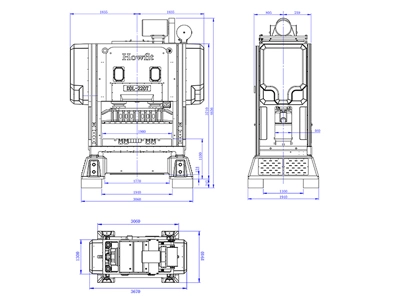 Двухстоечный кривошипный пресс (220 т), DDL-220T
