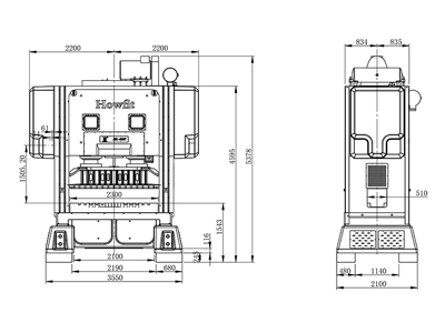 Двухстоечный кривошипный пресс (300 т), DDL-300T
