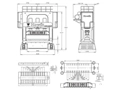 Двухстоечный кривошипный пресс (550 т), DDH-500T