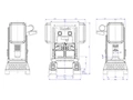 Двухстоечный кривошипный пресс (125 т), DDH-125T