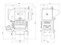 Механический двухстоечный пресс (45 т), MDH-45T